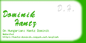 dominik hantz business card